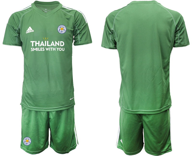 Men 2020-2021 club Leicester City green goalkeeper Soccer Jerseys1->leicester city jersey->Soccer Club Jersey